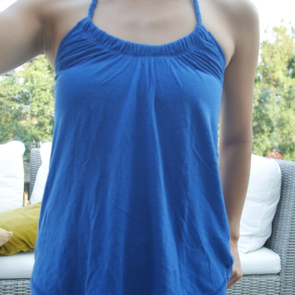 Blue Halter Top